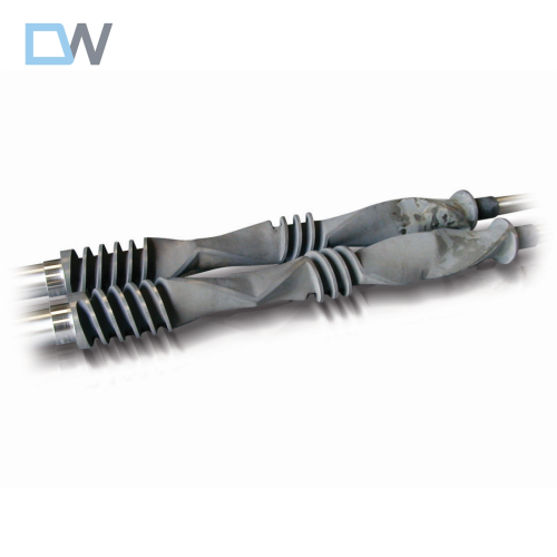 HVOF Tungsten Carbide Coated Screw With Through Hardened Steel